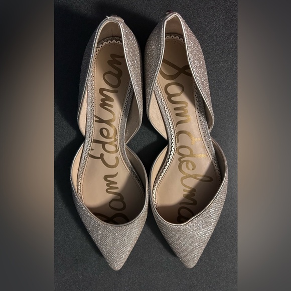 Sam Edelman Women's Rodney Silver Pointed Toe d'Orsay Flats Size 10 - Picture 3 of 8